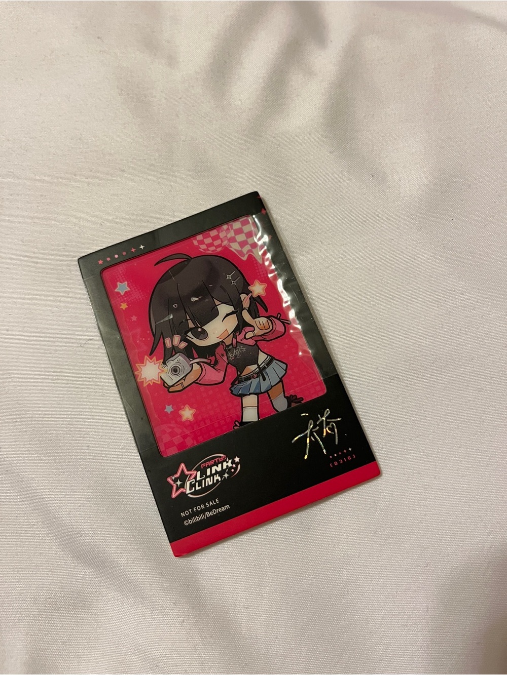 Link Click Qiao Ling Party Link Clink Official Collectible Photo Card Anime